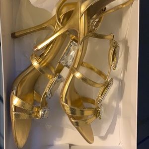 Gold heels